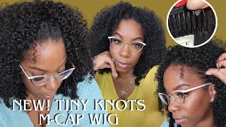 NEW 'M CAP' Precut LOW COST Wig! Tiny Knots C Shape Ear Tab Wig Install w/Removable Combs ISEEHair