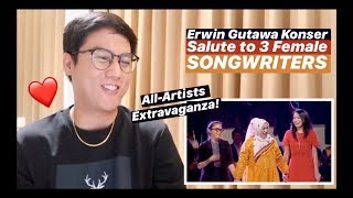 Erwin Gutawa Orchestra ft All Artists - Closing (Konser Salute to 3 Female Songwriters) | REACTION