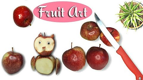 How to Make Apple Swan Garnish - Fruit Carving Video For Beginners