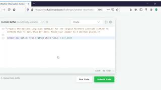 Weather Observation Station 15   HackerRank SQL