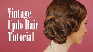 Vintage Updo Hair Tutorial