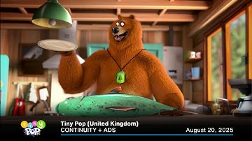 Tiny Pop (UK) continuity + ads | August 20, 2025