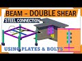 Understanding beam connection  bolted connection  steel structure  3d animation