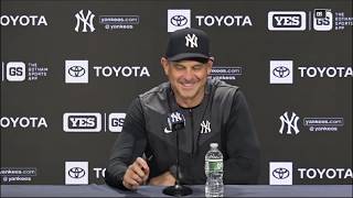 Aaron Boone on George Lombard Jr.'s spectacular debut