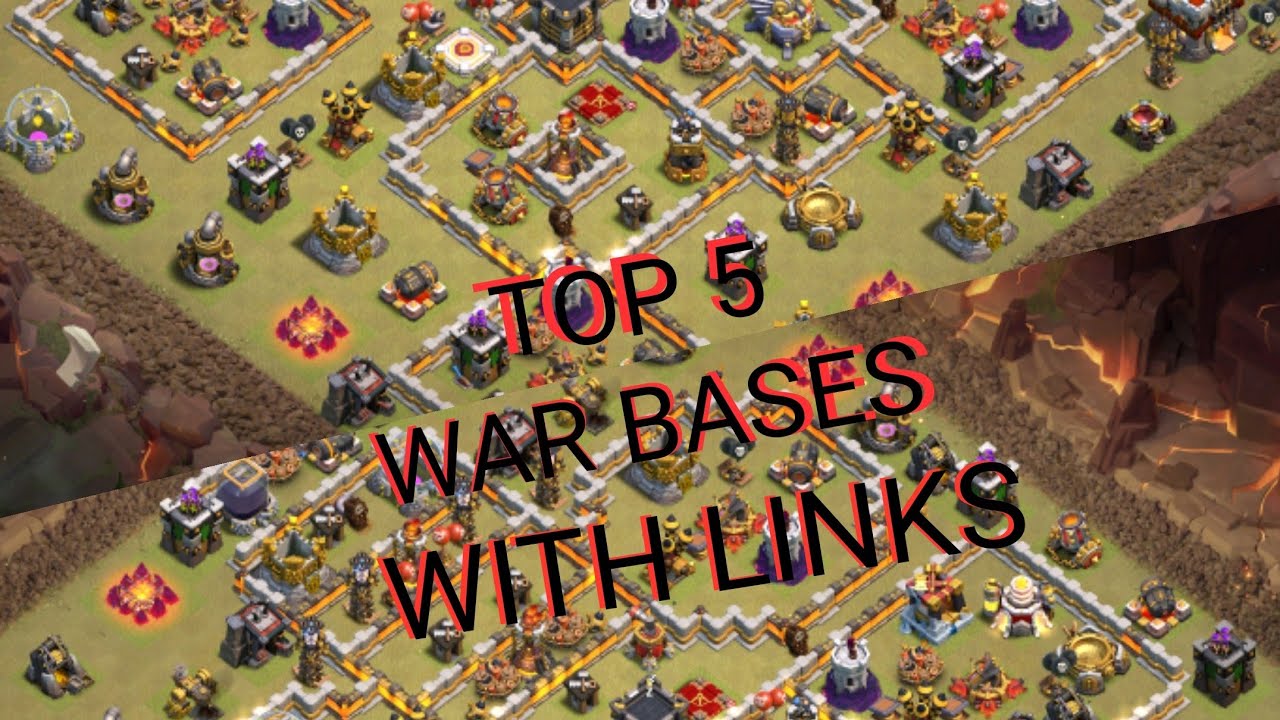 Th11 Best Top 5 War Bases With links  .........clash of clans