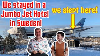 Inside Sweden’s Only Jumbo Jet Hotel!  #jumbostay #sweden #jumbojet #hotelreview #paman #747