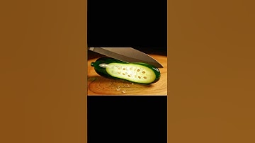 "Glass Cucumber ASMR Cutting 🥒 | 8K 240FPS Ultra Slow Motion" | Hyper Realistic ASMR