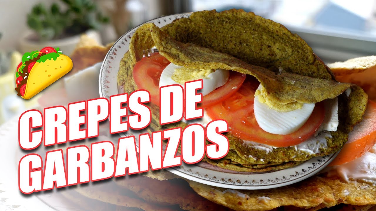 Riquísimos CREPES de GARBANZOS sin HARINAS en muy pocos pasos!