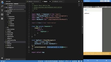 React Native Tutorial 29: Custom DrawerNavigator