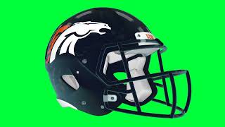 Denver Broncos Helmet Green Screen Logo Loop Chroma Animation