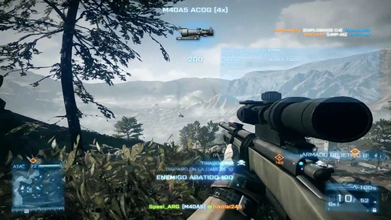 Battlefield 3: Sniping Z-11W Pilot - PC Gameplay