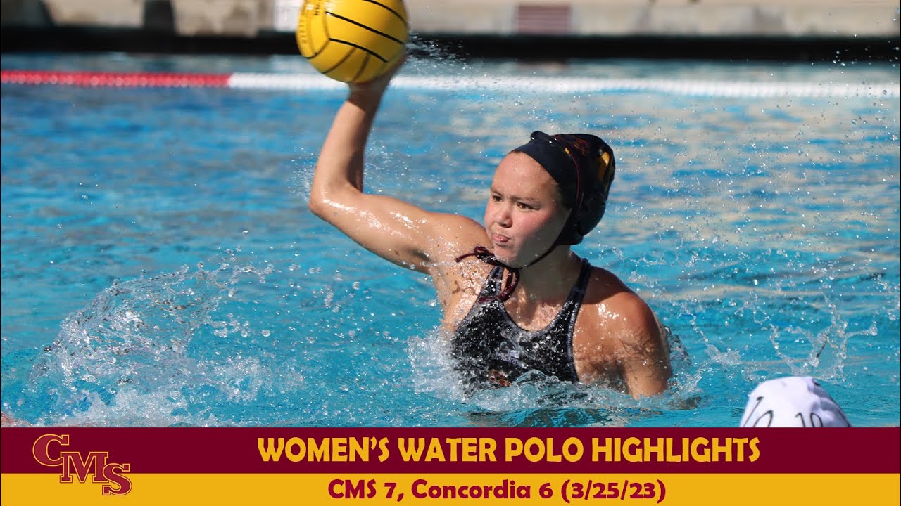 CMS Women's Water Polo Highlights vs. Concordia YouTube