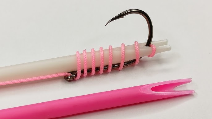 SAMSFX 2Pcs x Plastic Hook Disgorger Set Hook Remover, Fishing Line Tying  Tool Hook Tier Loop Tyer & Disgorger, Hair Rig Rigging Bait Needle
