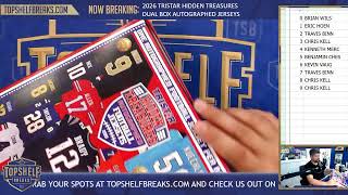 2026 Tristar Hidden Treasures Dual Box Autographed Football Jerseys | Top Shelf Breaks | 5/15/26