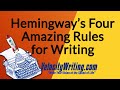Hemingway's Four Amazing Rules for Writing