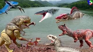 SPINOSAURUS Vs INDOMINUS Vs D-REX 🦖 Final Battle | The Egg Travels | Jurassic World Rebirth