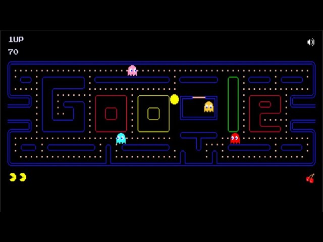 Pac-Man's 30th Anniversary Google Doodle 35,000+ Point Game (700th