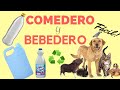 Como Hacer COMEDERO y BEBEDERO Para MASCOTAS Con MATERIAL RECICLADO