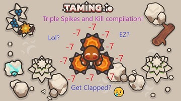 Taming.io | Triple Spike and kill compilation | Feat- Warrior #1 |