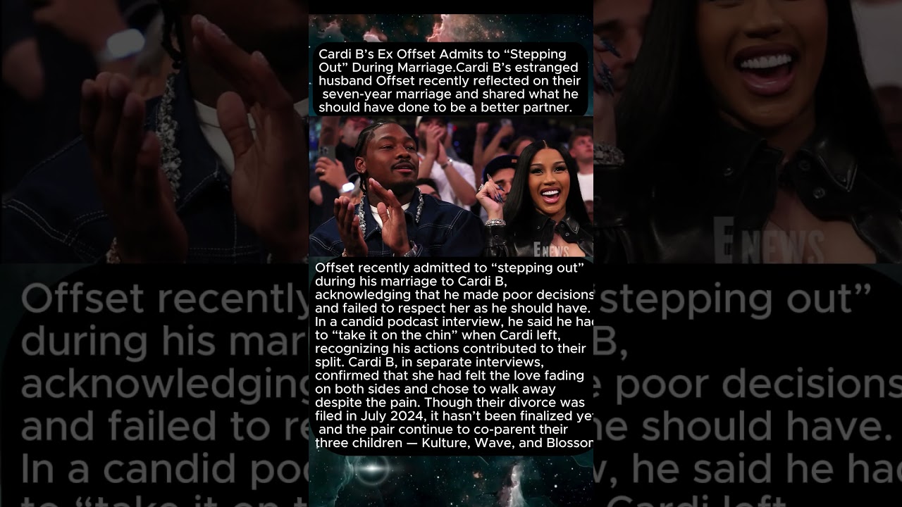 Cardi B’s Ex Offset Admits to “Stepping Out” During Marriage