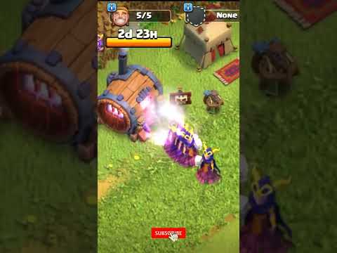 Normal Witch Convert into Super Witch🔥🔥🔥 #shorts #clashofclan #clash #superwitch #th14