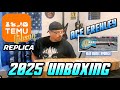 Chibson Ace Frehley Blue Burst Sparkle Guitar Temu UNBOXING 2025