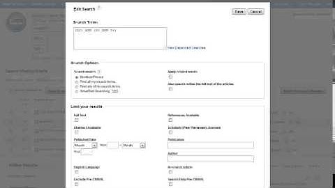 Using the EBSCOhost Search History   Tutorial