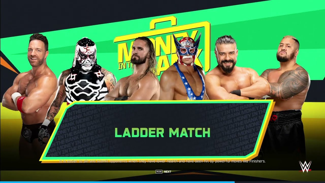 2025 Men's Money in the Bank Ladder Match | WWE 2K Simulation