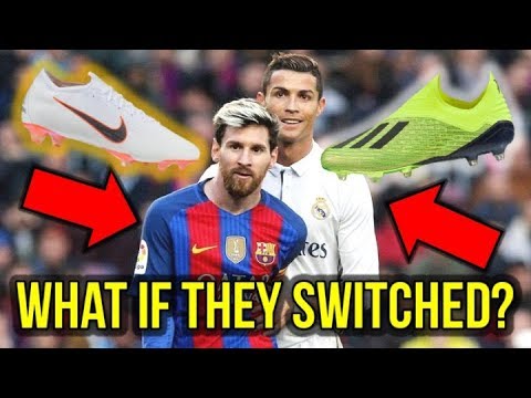 IF CRISTIANO RONALDO WORE BOOTS AND MESSI NIKE? - YouTube