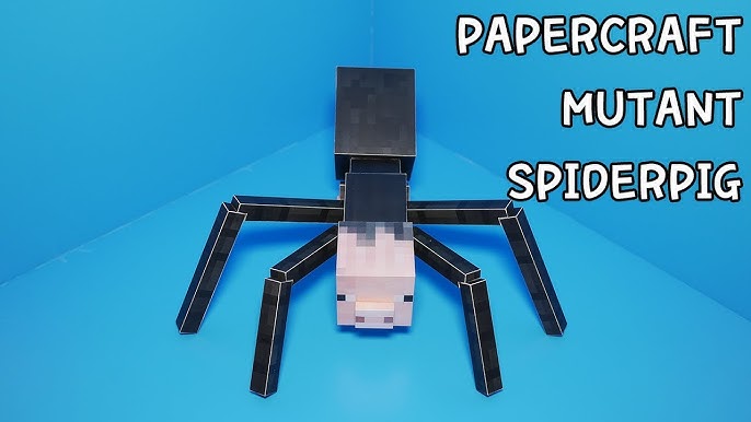 Minecraft Cave Spider Papercraft 