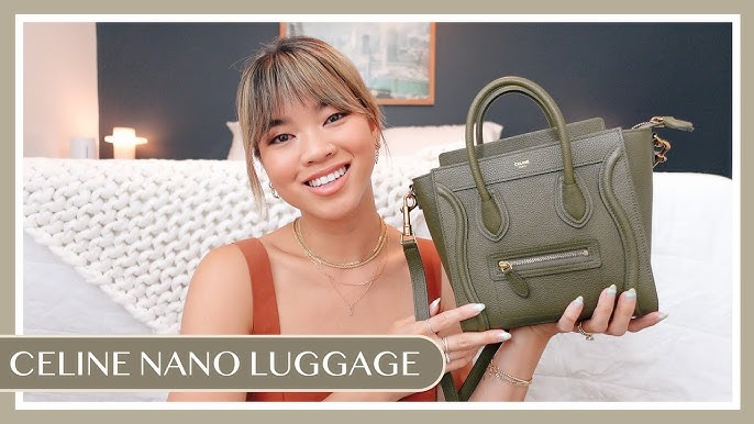 CELINE LUGGAGE NANO VS MICRO 👛 plus how I tie my twilly and which is my  favorite 😳 mrs_leyva 