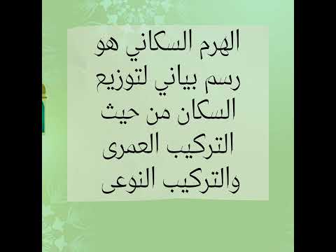 الهرم السكاني لمصر الهرم السكاني لمصر