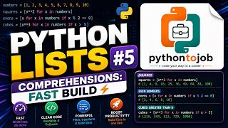 Python List Comprehensions - Build Lists Fast (with if & range)