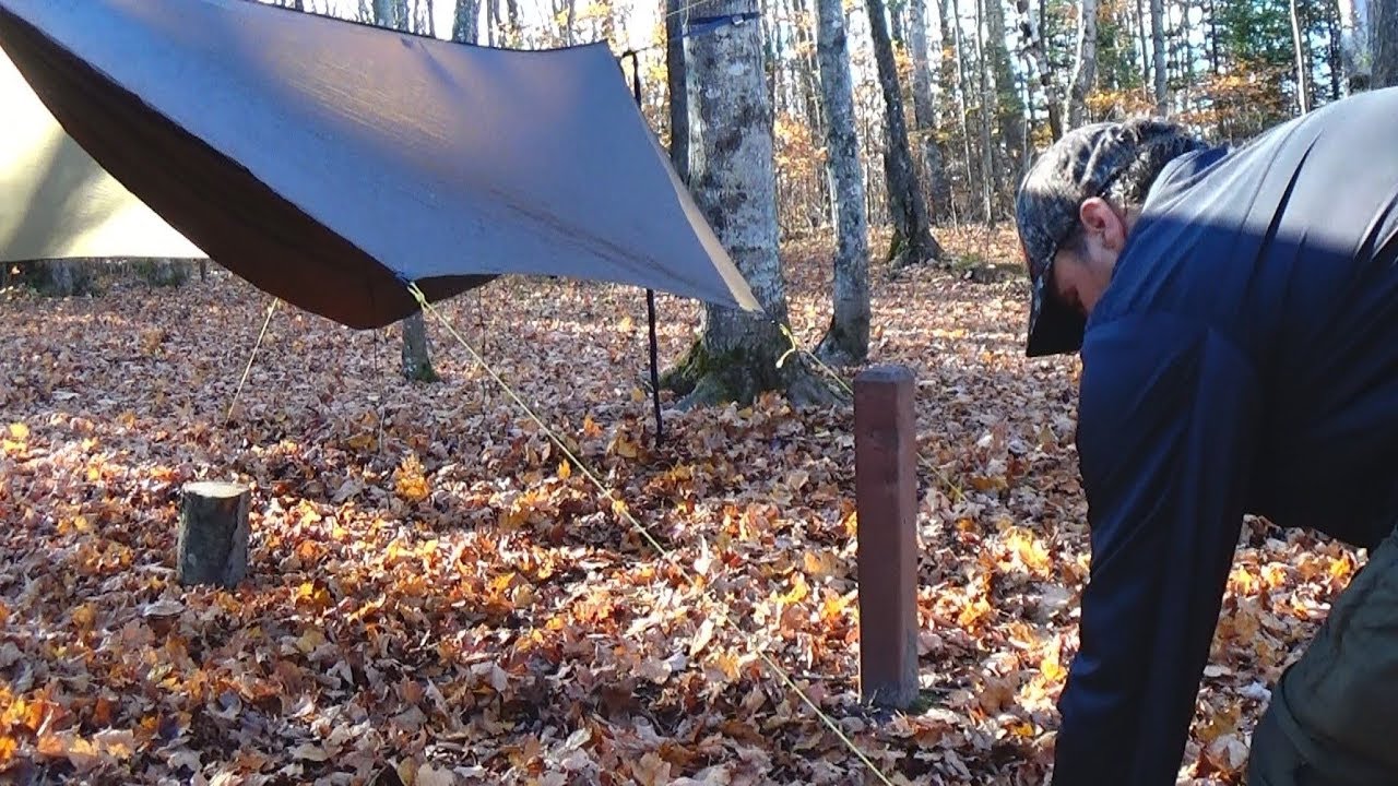 Fast easy hammock tarp setup using the Dutch Fleaz I'm using the Edge
