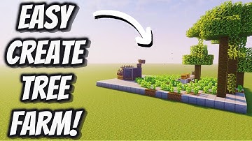 How To Make An Automatic Tree Farm In Minecraft With The Create Mod!