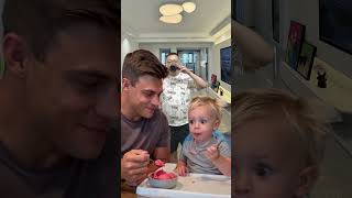 He stole a bite at 003… and what he SAID at 006 broke me 😭🍦 🤣 #babyreaction #funnybaby #babytalk
