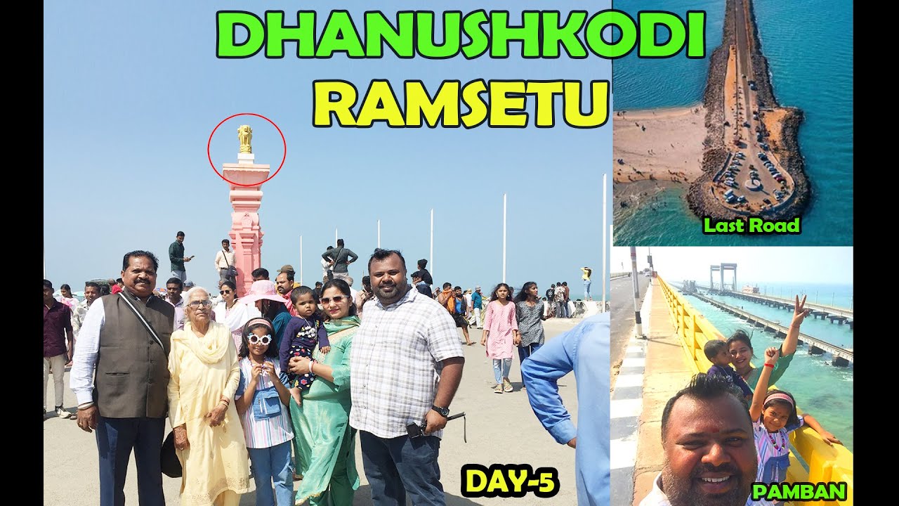 Last Road of India Dhanush Kodi| Black Hanuman Ji Darshan 🙏|Rameswaram Mein Pura Din |Pamban Bridge