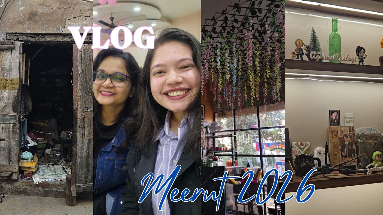 VLOG: Meerut🫶🏽, Agrima's 🏡 Home and party🎊| Lahar Verma