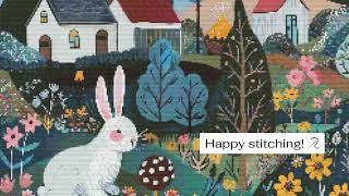 Details New Scandinavian Easter Bunny Scene cross-stitch patterns from Fruhling Designs! 🐰 Update