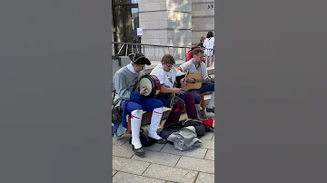 Quebec Traditional Music At Montreal Old Port 
