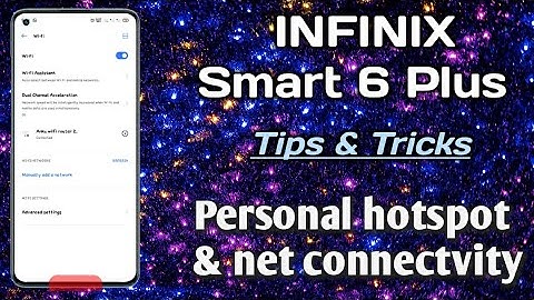 INFINIX Smart 6 Plus 📱 phone setting setup 👉Personal hotspot & net connectvity