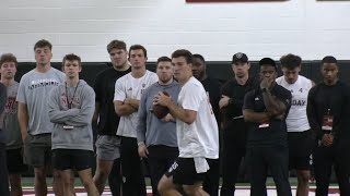 One last throw: Mendoza lifts teammates at Indiana Pro Day