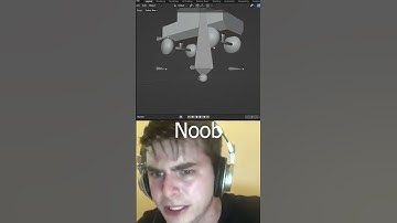 Car rigging in blender, Noob vs Pro  #noobvspro #blender #guide