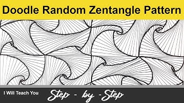 How To Draw Easy Zentangle Paradox For Beginners, Doodle Art Tutorial Drawing Step by Step