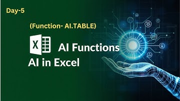AI.TABLE function- Create structured tables instantly with AI! #ai #aiinexcel #excel #trend #viral