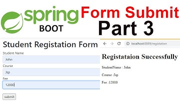 Spring boot Form Example