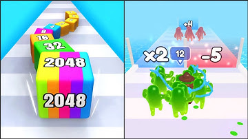 Jelly Run 2048 VS Join Blob Clash | Hard Level Gameplay | Walkthrough Gameplays 🍬🧬🎮🔥