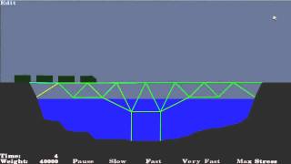 Bridge Building Game v.1.25 - Old Maps - Level 4
