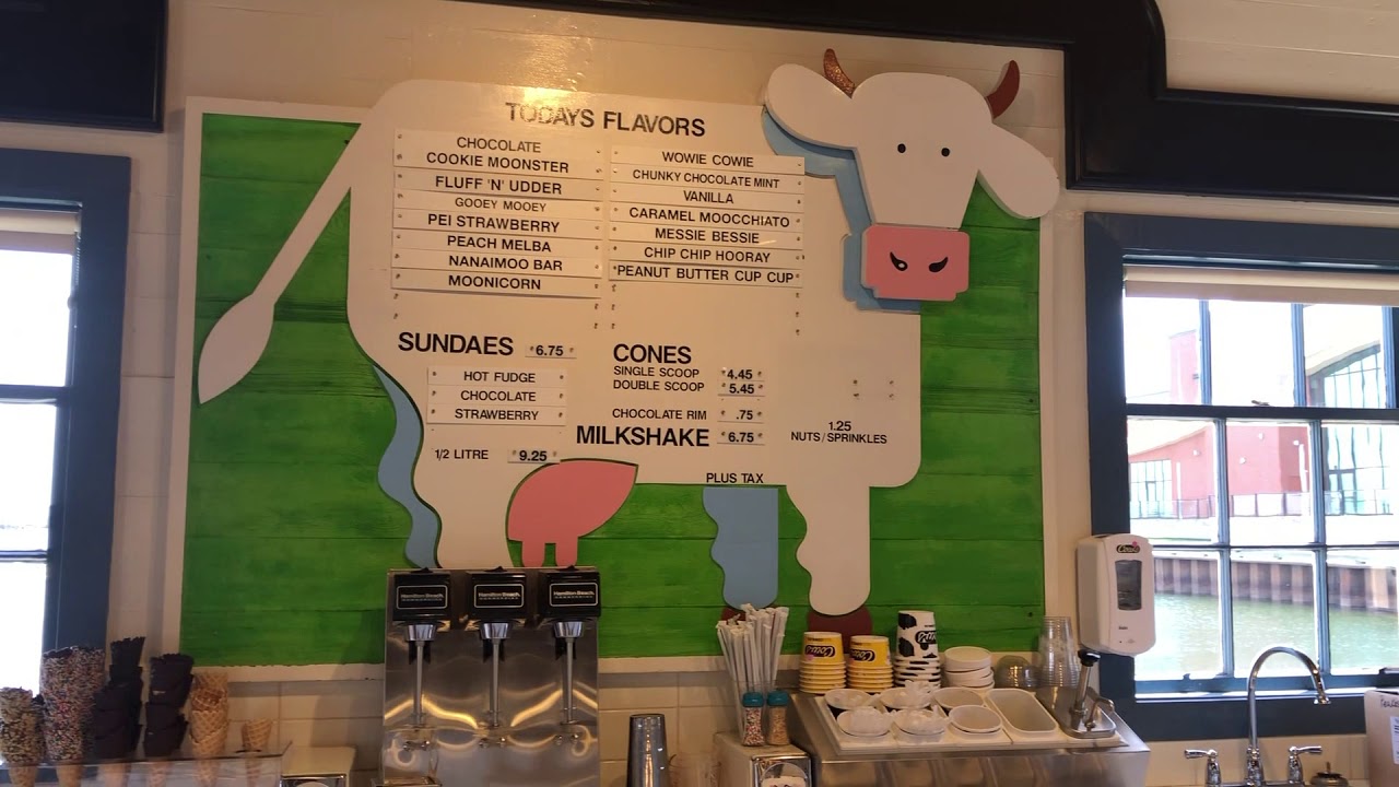 (VIDEO Nº1450) PRINCE EDWARD ISLAND 2019 (CANADA) COWS (ICE CREAM