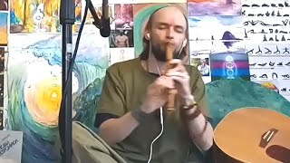 Флейта Вистл из Бамбука ч.2 30-01-23 Гитара импровизация Whistle bamboo flute Live Improvisation pt2